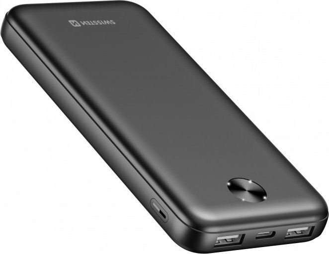 Karikues portativ Swissten, 10000mAh, 10.5W, i zi