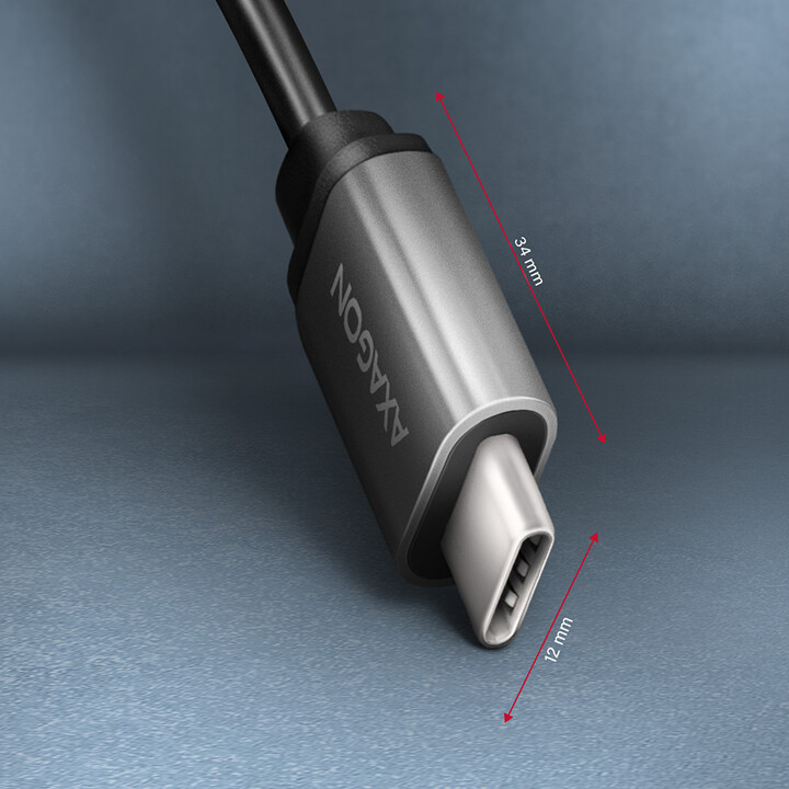 Përshtatës AXAGON USB-C - USB-A (M/F), USB 3.2 Gen 1, 3A, 20cm