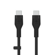 Kabllo silikoni Belkin Boost Charge USB-C - USB-C 2.0, 3m, e zezë