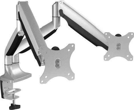 Mbajtëse për monitor ICY Box IB-MS504-T, 32'', 2 monitora, e argjendtë