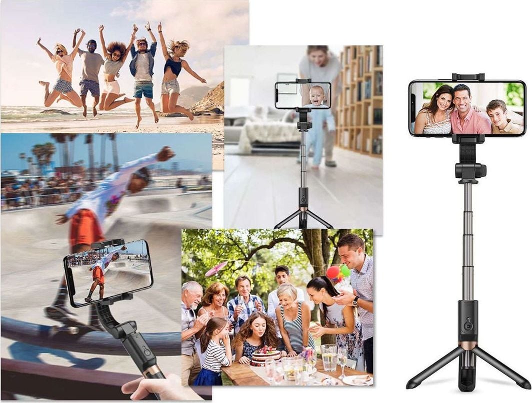 Selfie stick me tripod Apexel APL-D6, Bluetooth, universal për telefon