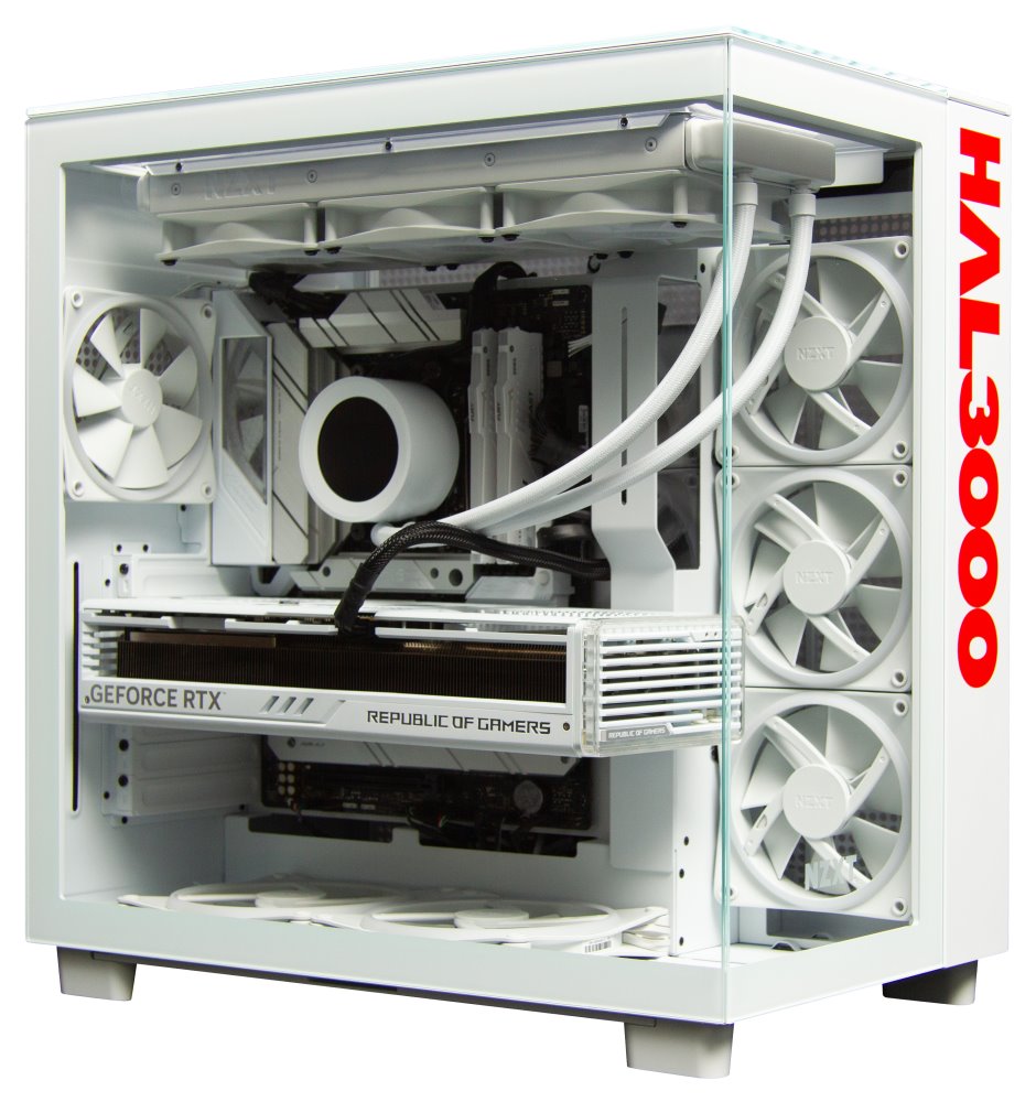 Kompjuter HAL3000 Czech Championship 2024, AMD Ryzen 9 7950X3D, 64GB DDR5, 4TB SSD, RTX 4090, i bardhë