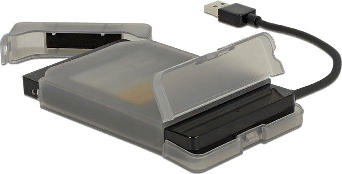 Kuti eksterne për disk 2.5" Delock 62742, USB 3.0, SATA 6 Gb/s, e zezë