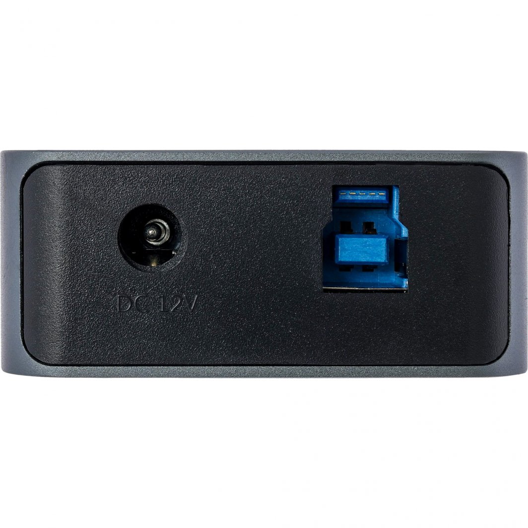 HUB USB InLine USB 3.2 Gen 1, 7 porta, me çelës, alumini, gri