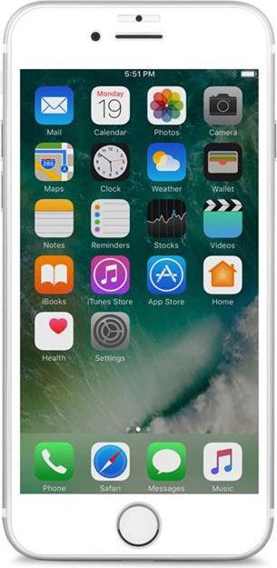 Xham mbrojtës Moshi Moshi IonGlass për iPhone 8 7 6s 6, i bardhë