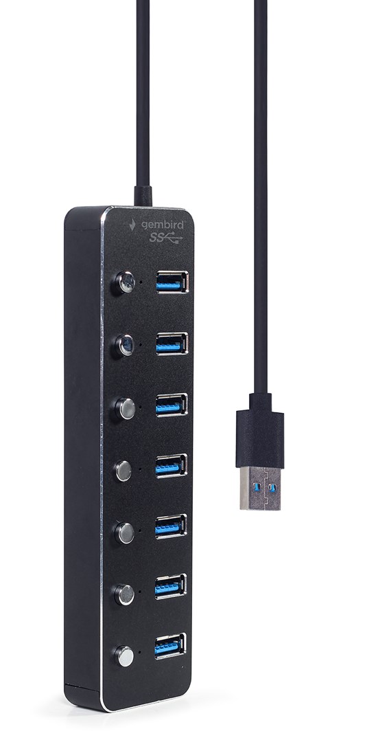 USB Hub Unitek UHB-U3P7P-01, 7 porta, USB 3.1 Gen 1, i zi