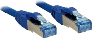 Kabllo Lindy Patchcord Cat6A, S/FTP, LSOH, 2m, e kaltër