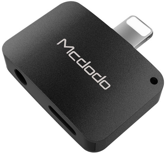 Përshtatës Mcdodo, Lightning në Lightning dhe DC 3.5mm (5V, 1A), i zi