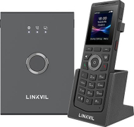 Безжичен телефон Fanvil Linkvil W710P, DECT, VoIP, црн