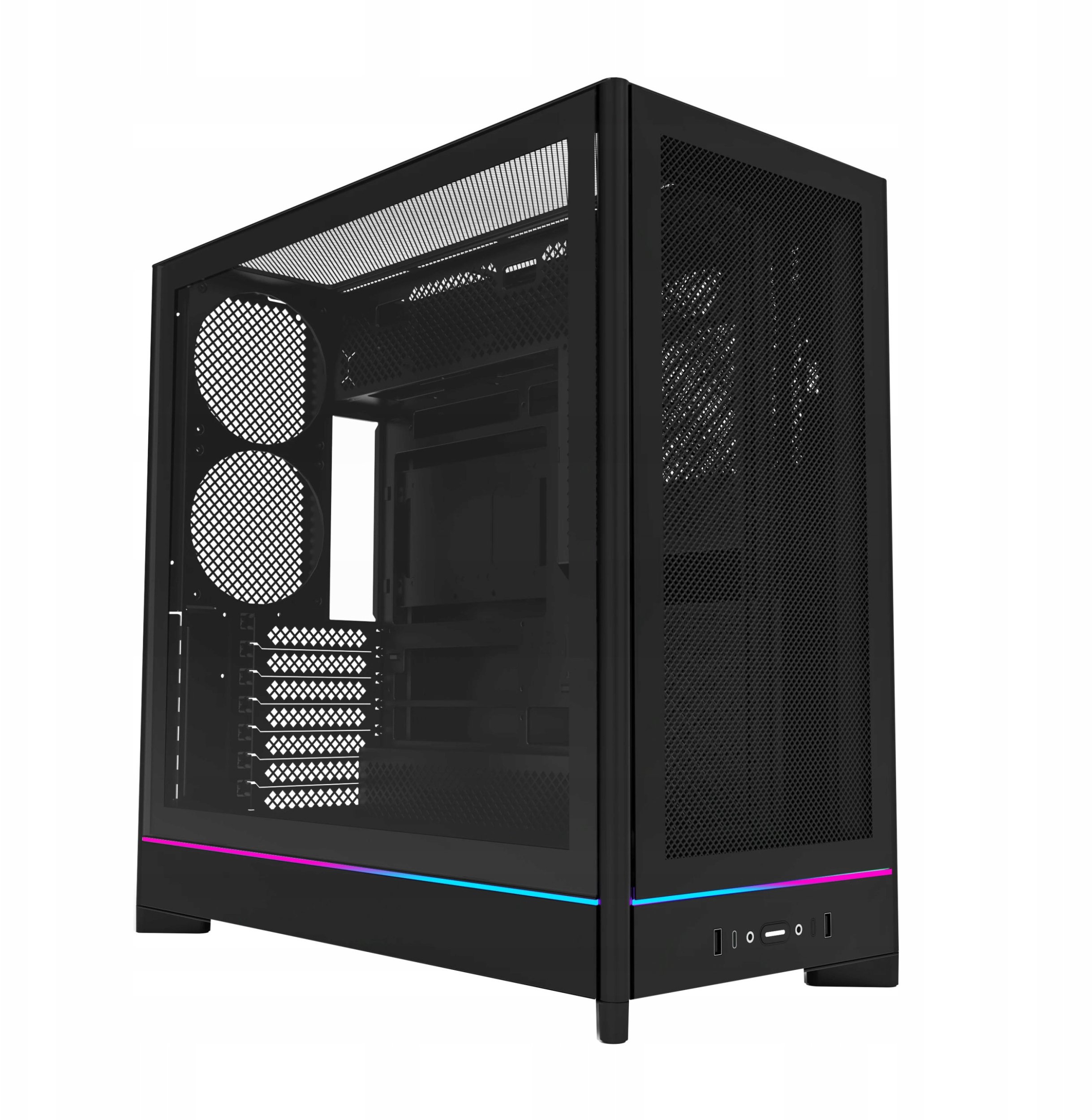 Kuti kompjuteri Montech HS01, Mid Tower, ARGB, e zezë