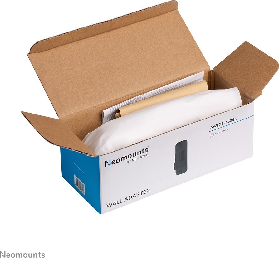 Pllakë muri Neomounts AWL75-450BL, adapter montimi, e zezë