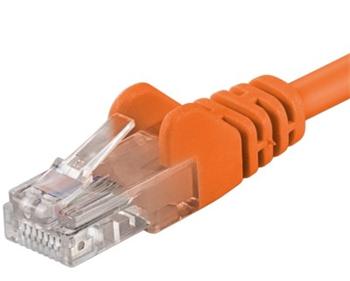 Kabllo PremiumCord UTP, RJ45-RJ45, CAT6, 1m, portokalli