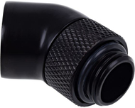 Përshtatës këndor për sistem ftohjeje me ujë Alphacool Eiszapfen, 45°, 1/4", i zi