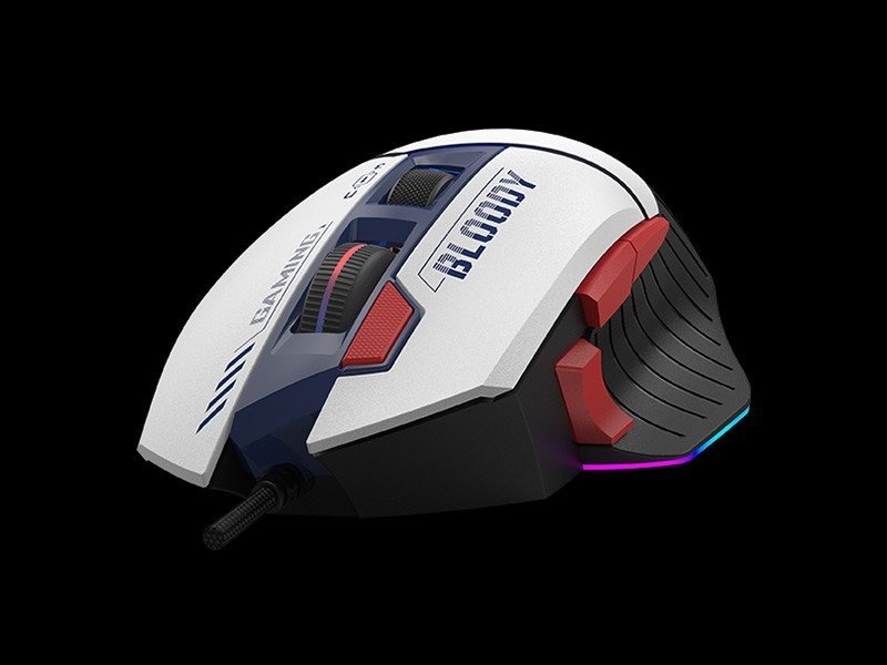Maus gaming A4Tech Bloody W95Max, 12 000 CPI, RGB, blu