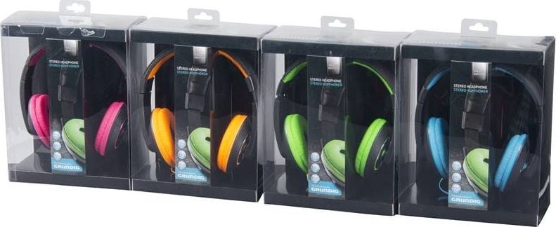 Kufje mbi vesh Grundig Over-Ear, 40 mm, 3.5 mm, rozë