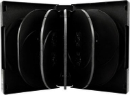 Kuti DVD MediaRange, për 12 disqe, 39mm, e zezë