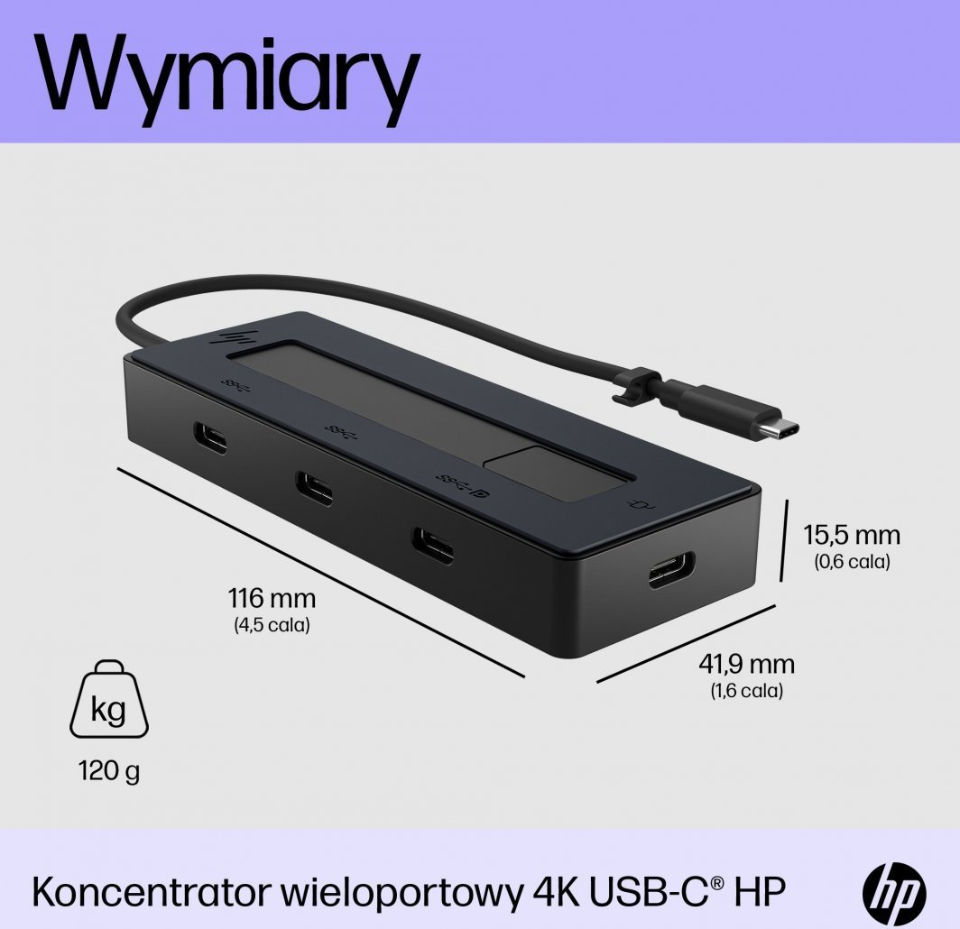 Stacion lidhës HP USB-C (6G843AA), 65W, 4K, i zi