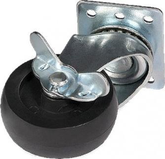 Тркало со кочници Delta A19-K*P2 за орман rack, 70mm, сет 2 парчиња, метал пластика