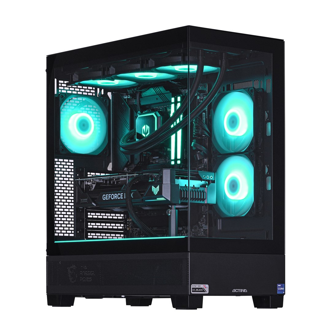 Kompjuter Actina View, Ryzen 7 7800X3D, 32GB DDR5, 1TB SSD, RTX 4090, i zi