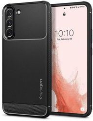 Mbrojtëse Spigen Rugged Armor për Samsung Galaxy S22, e zezë