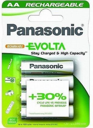 Bateri AA/ R6 Panasonic Evolta, NiMH, 1.2V, 4 copë