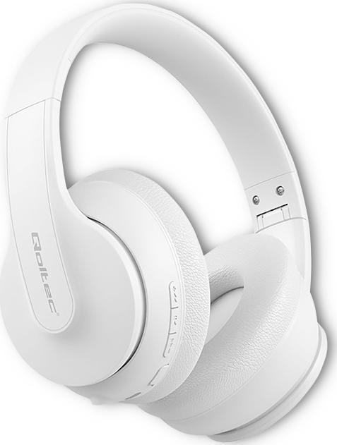 Безжични слушалки Qoltec 50845, Bluetooth 5.0, микрофон, црни