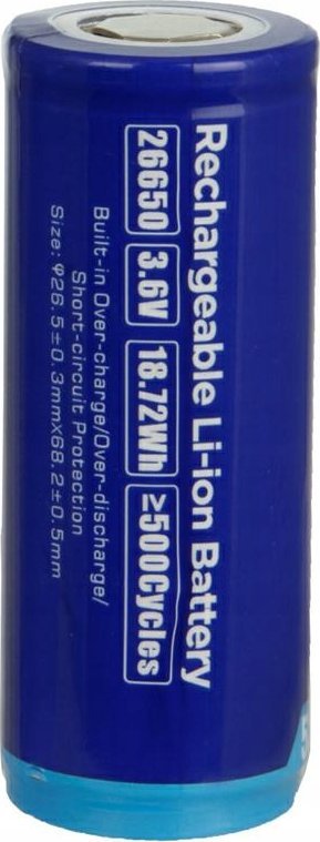 Рикабилна батерија Tovatec XTAR26650 A, 26650, 5200mAh, FLAT TOP