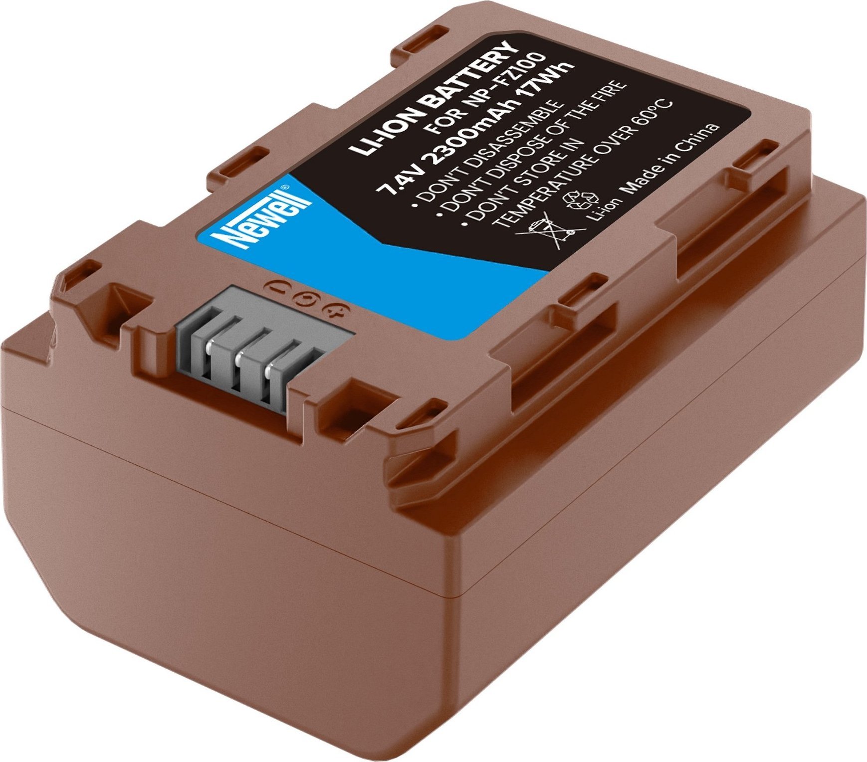 Bateri për kamera Newell NP-FZ100, 2300mAh, USB C, e zezë