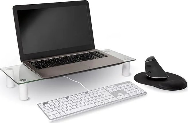 Stendë monitori Jobmate, bazament i ngritur, e bardhë