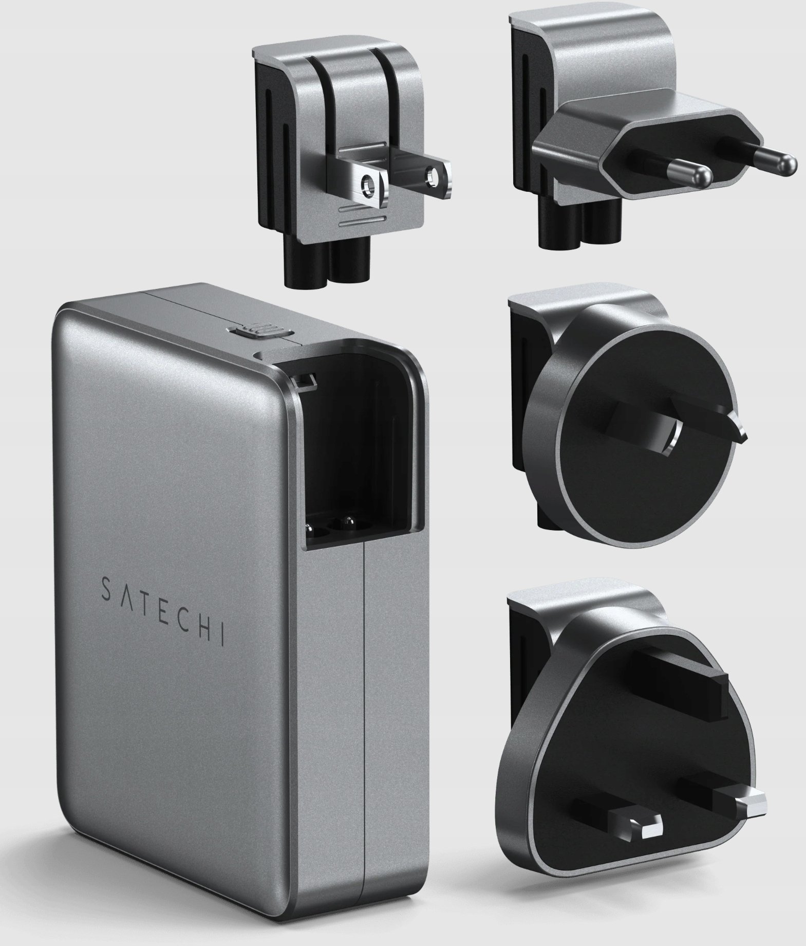 Karikues universal Satechi ST-W145GTM, 145W, 4x USB-C, argjendtë