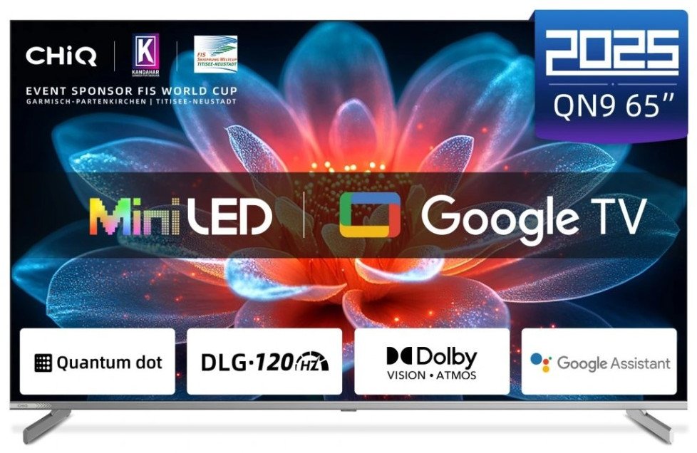 Televizor CHiQ M65QN9V, 65", 4K UHD MiniLED, Google TV