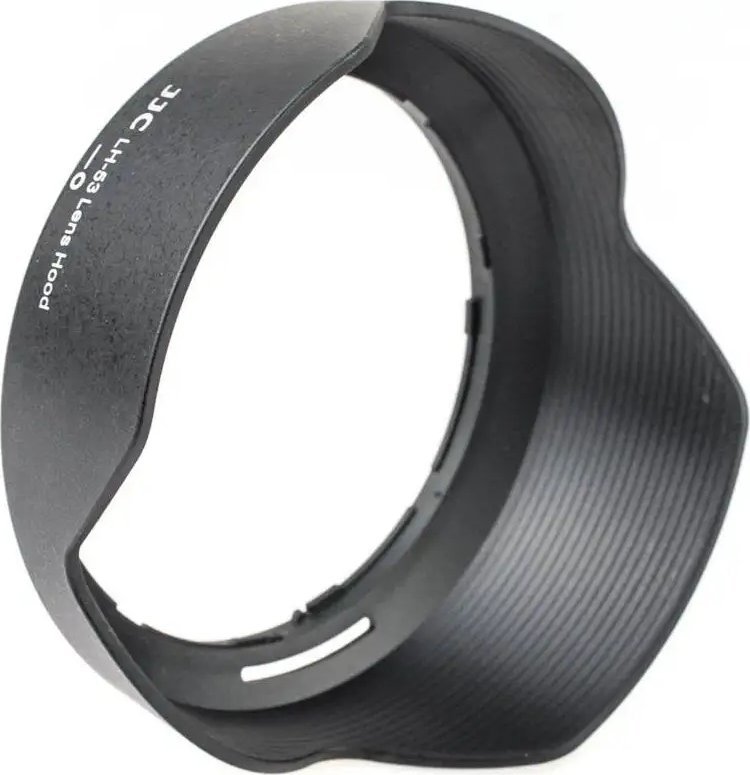 Hood lente JJC LH-53 për Nikon AF-S NIKKOR 24-120mm F/4G ED VR, zëvendëson Nikon HB-53, i zi