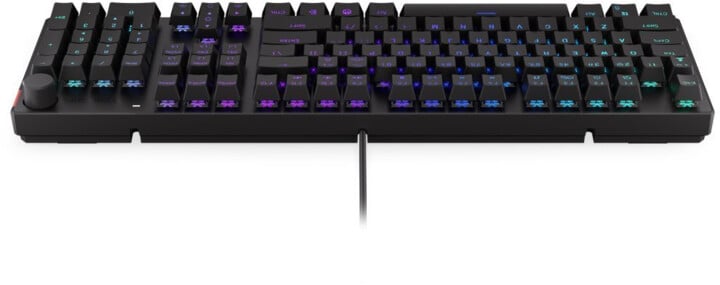 Tastierë Endorfy Thock, Gaming, Kailh Brown, RGB LED, e zezë, US