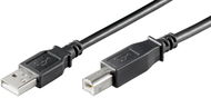 Kabllo USB MicroConnect USB 2.0 A në B, 3m, LSZH, e zezë