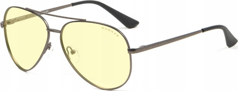 Syze kompjuteri Gunnar Optiks Maverick, lente amber, kornizë metalike gri