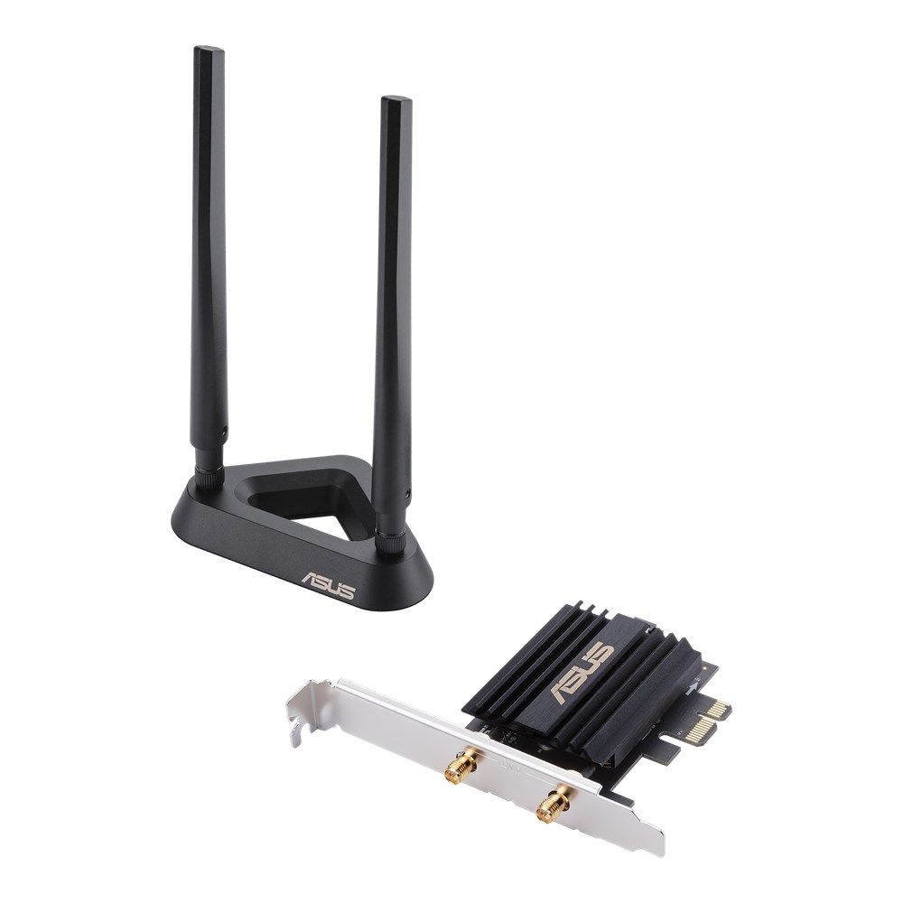Kartë rrjeti Asus PCE-AX58BT, PCIe, Wi-Fi 6, Bluetooth 5.0, e zezë