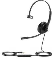 Kufje me mikrofon Yealink UH34 SE Mono UC, USB A, me kabllo, e zezë