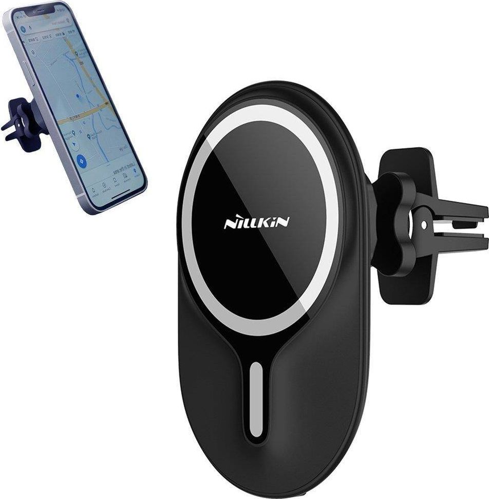 Mbajtëse Nillkin Magnetic NKT08 për iPhone 12, e zezë Mbajtëse Nillkin Magnetic NKT08 për iPhone 12, e zezë