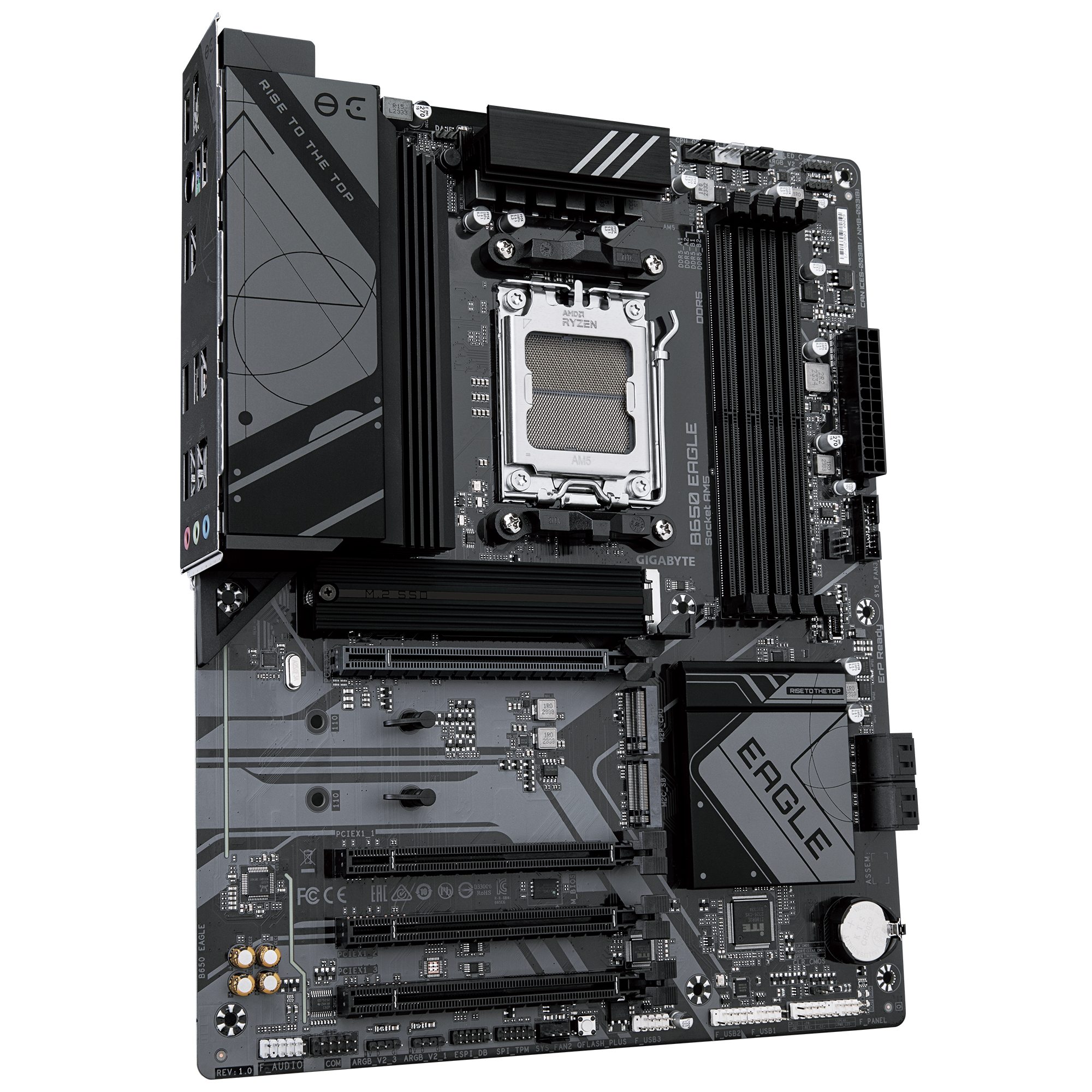 Pllakë amë Gigabyte B650 EAGLE, AM5, DDR5 7600MHz, e zezë