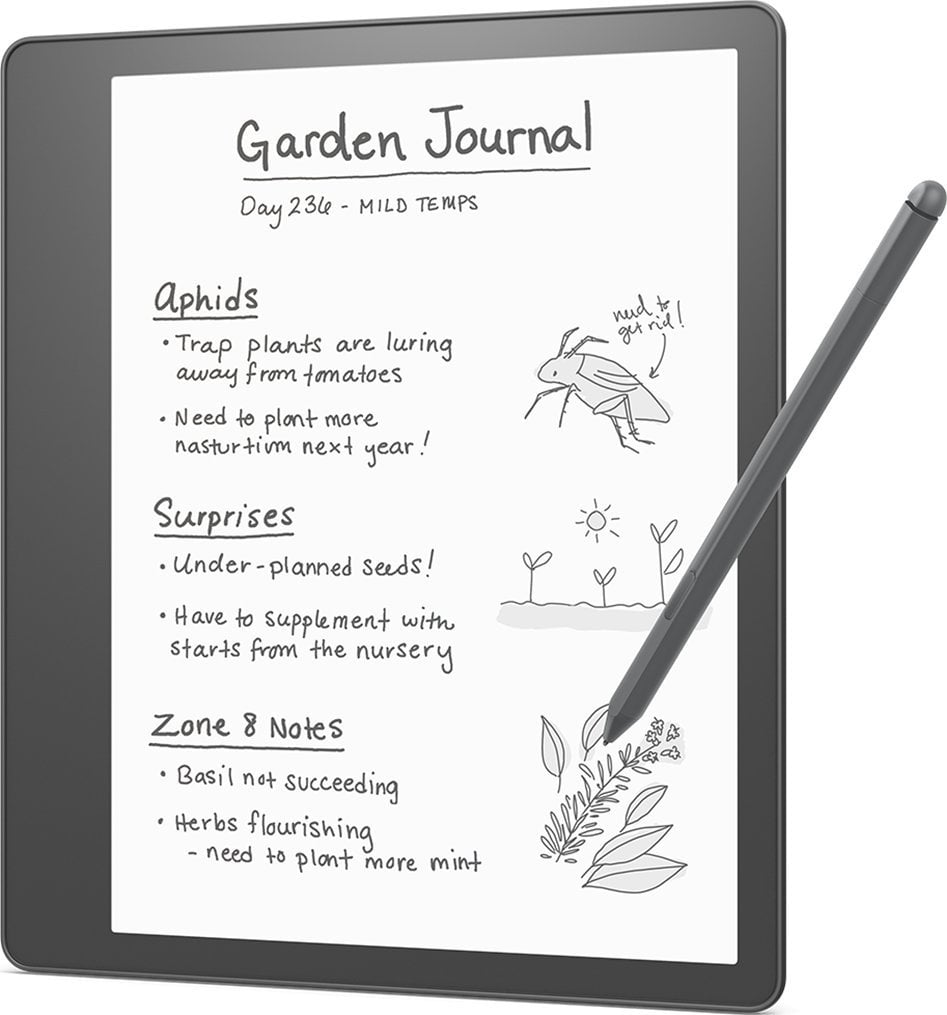 E lexues Amazon Kindle Scribe 16GB, ekran 10.2" Paperwhite, stilolaps bazë, gri