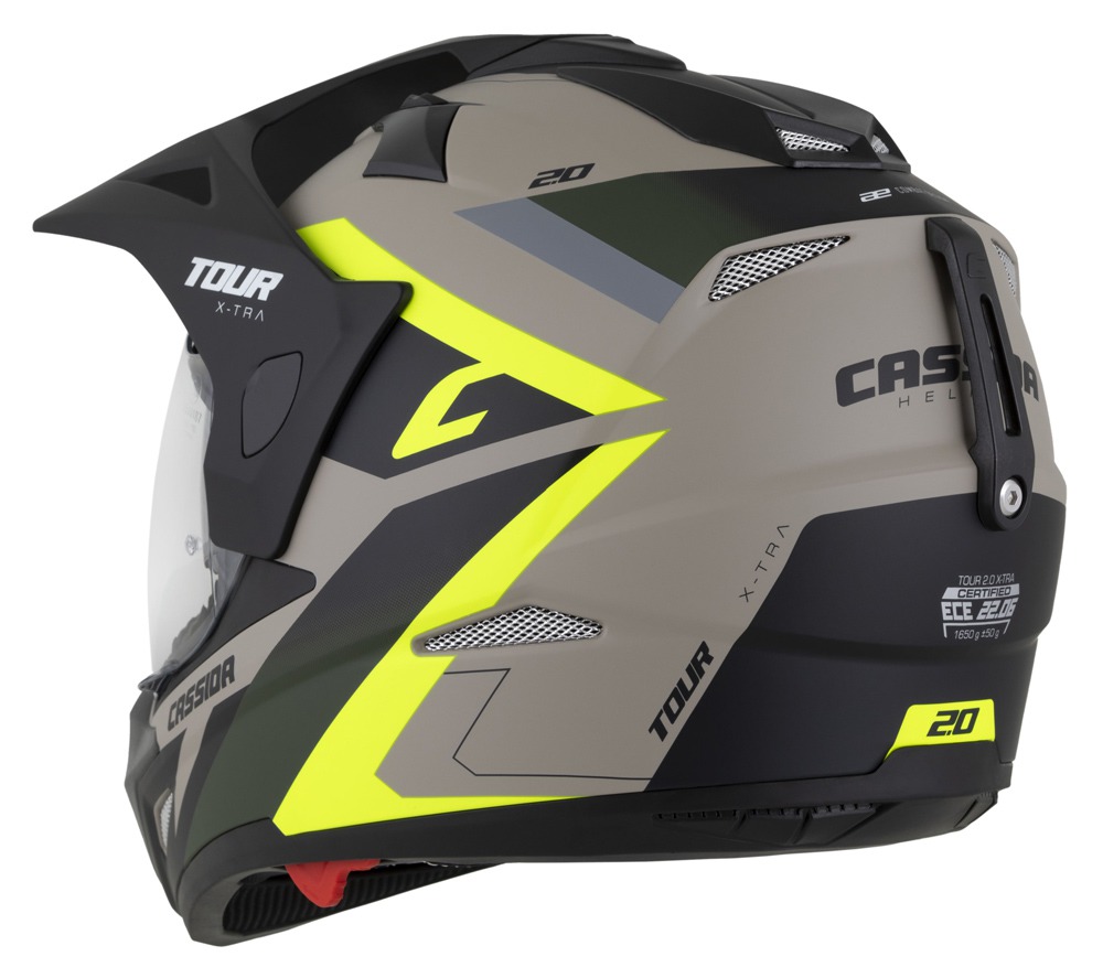 Helmetë moto Cassida Tour 2.0 X-tra, Pinlock ready, ECE 22.06, e zezë mat