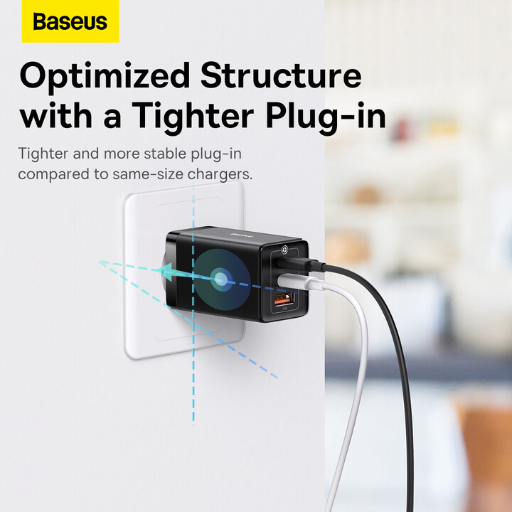 Karikues Baseus GaN5 Pro, 2x USB-C, USB-A, 65W, i zi