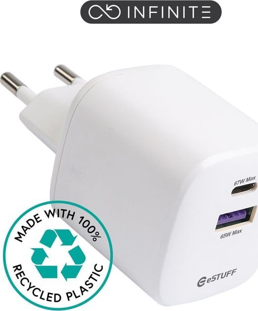 Karikues muri ESTUFF ES637065, universal, 1 port, i bardhë