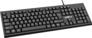 Tastierë Logo Cut II, me kabllo USB, layout CZ SK, e zezë