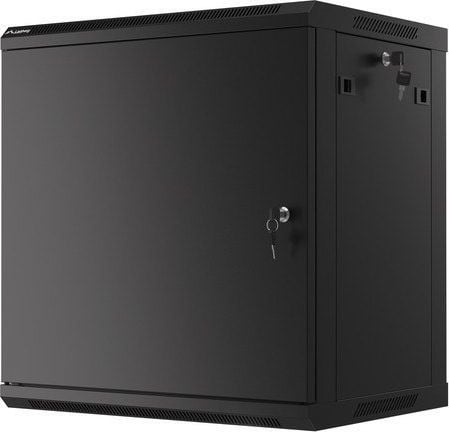Ѕиден мрежен кабинет Lanberg WF01-6412-00B, 19", 12U, црн