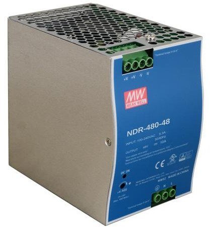 Furnizim energjie Mean Well NDR-480-48, 48V, 10A 480W, gri