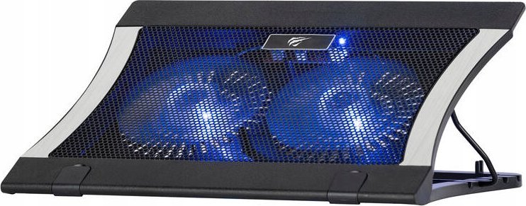 Ftohës laptopi Havit HVF2051, deri 17", 2 ventilatorë LED, i zi