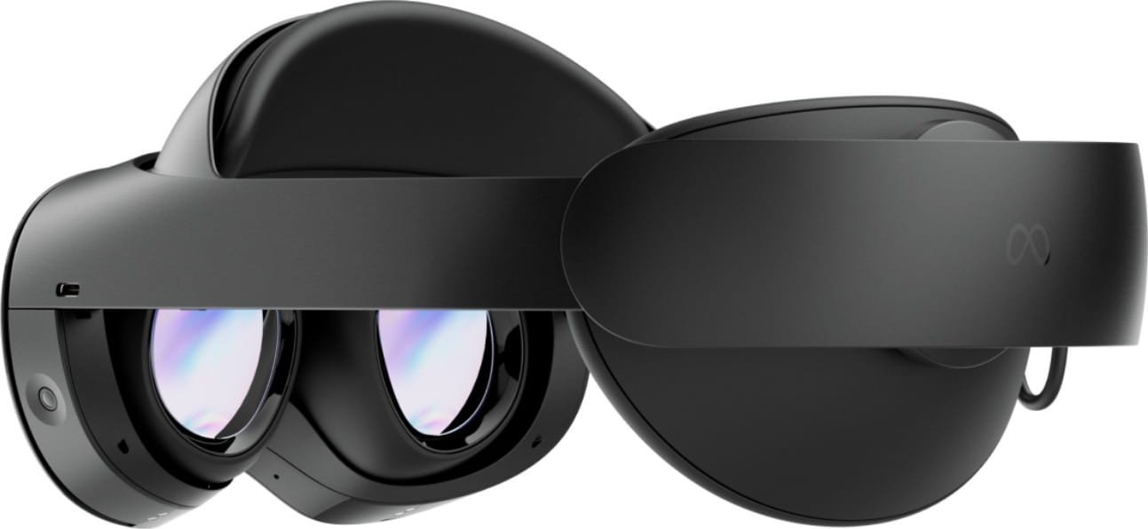 Очила за виртуелна реалност Метa Квест Про, со контролери, црни