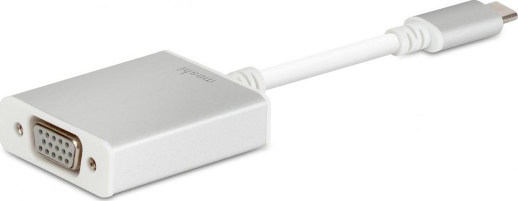 Përshtatës USB Moshi USB-C - VGA, i argjendtë