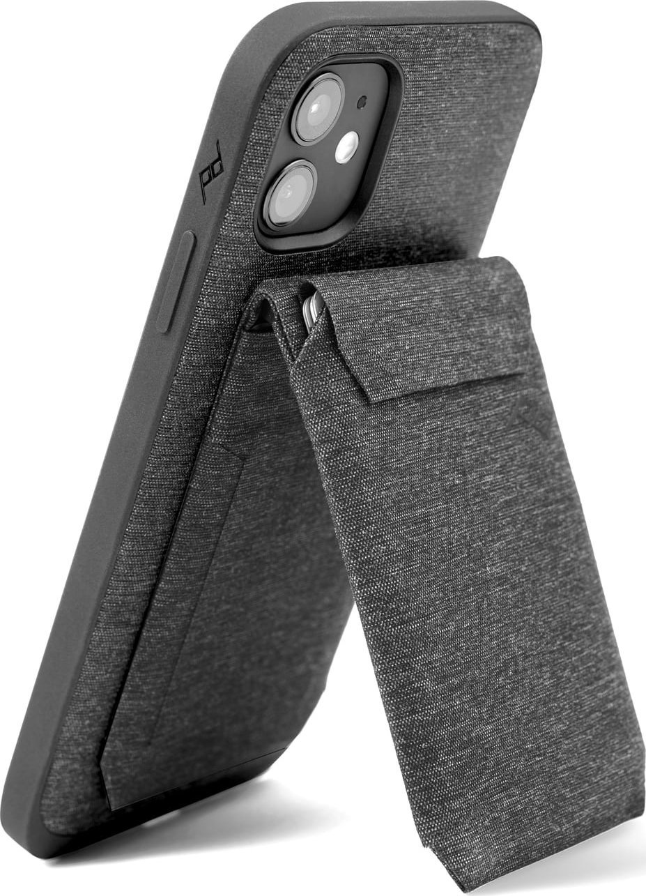 Portofol magnetik për telefon Peak Design Magnetic Stand, mbajtëse kartelash, funksion qëndre, gri charcoal